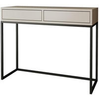 KONSOLENTISCH Lango 100/85/35 kaschmir mit schwarzen Metallbeinen - Kaschmir/Schwarz, Holzwerkstoff/Metall (35/100/85cm) - Beautysofa