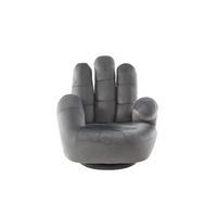 SESSEL mit gerader Rückenlehne - 1 Person - Samt, Stoff - Anthrazitgrau - - Anthrazit, Textil (55/57/54cm) - Vente-Unique
