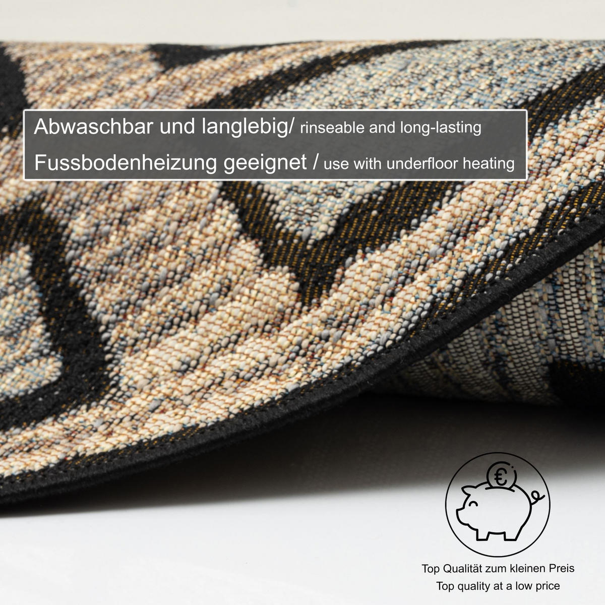 OUTDOORTEPPICH Aurora 60x60 cm - Beige, Textil (60/60cm) - Gino Falcone