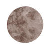 KUNSTFELL-TEPPICH Dave Taupe ø 180 cm rund - Taupe, Textil (180/180cm) - benuta Nest