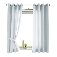 VORHANG 2ER SET BERLIN HxB 175x140cm Weiß - Weiß, Textil (140/175/175cm) - Gardinenbox