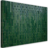 WANDBILD grüne abstraktion - Grün, Textil (60/40cm) - Feeby