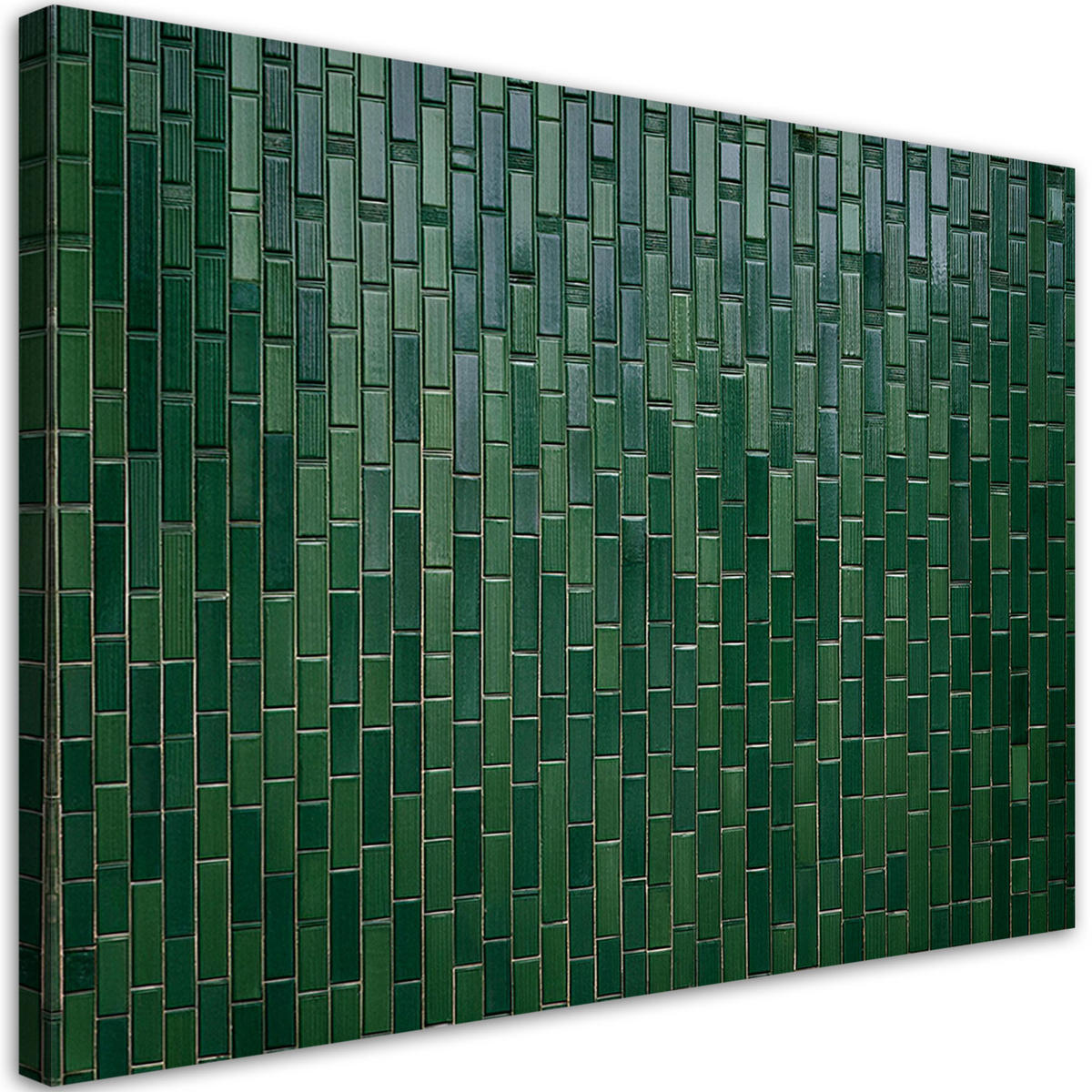 WANDBILD grüne abstraktion - Grün, Textil (60/40cm) - Feeby