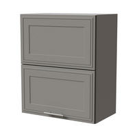 KLAPPHÄNGESCHRANK Salo W8B/60-AV Grau / Dust Grey Matt 60 / 32,5 / 72cm - Grau, Holz/Holzwerkstoff (60/72/32.5cm) - Feldmann-Wohnen