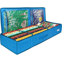 GESCHENKPAPIER-ORGANIZER Blau 104 x 35 x 15 cm - Blau, Textil (35.6/104.1/104.1cm)