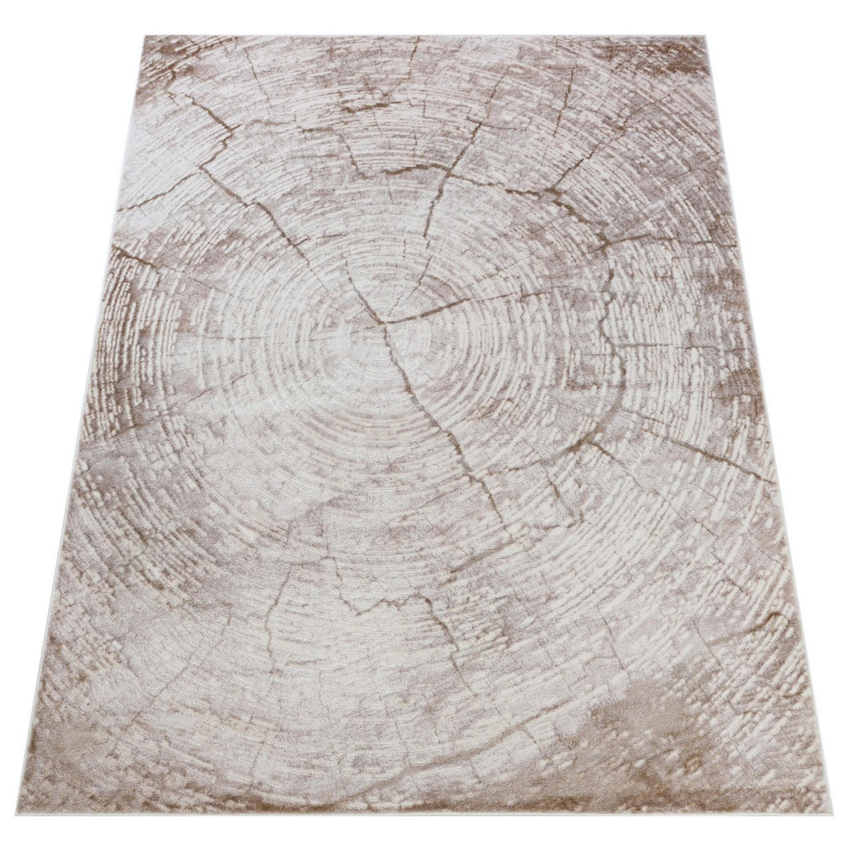 KOBEREC béžový hnedý krémový - 140 x 200 cm - béžová, textil (140/200cm) - Mazovia