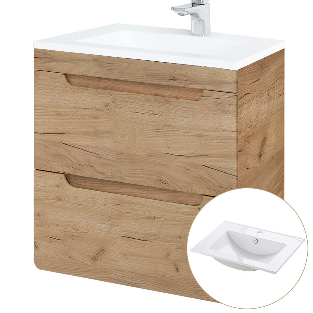 Lomado Waschtisch Braun 61x61x46 cm