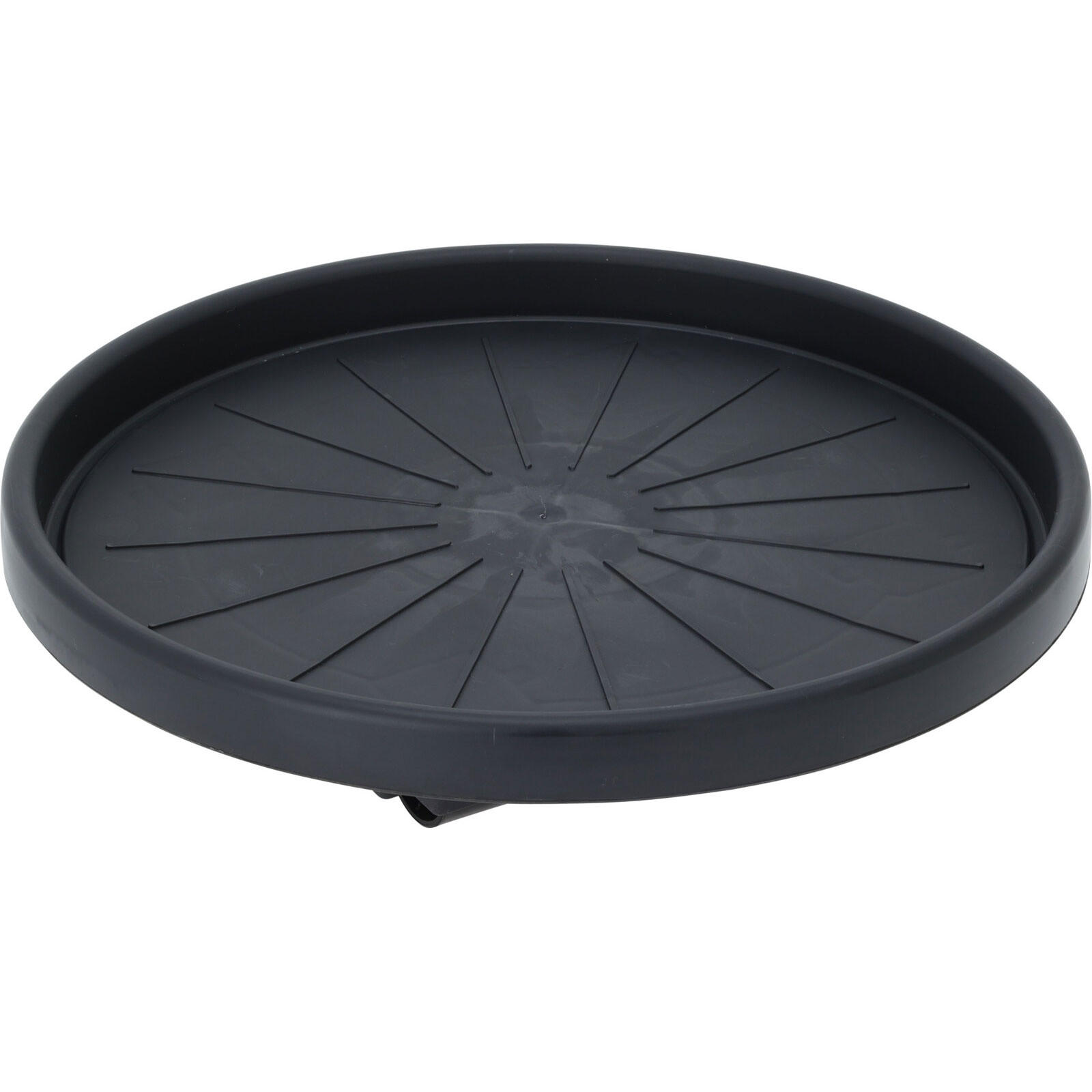 PFLANZENROLLER Ø 35 cm - Schwarz, Kunststoff (35/35/6.3cm)