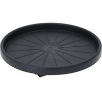 PFLANZENROLLER Ø 35 cm - Schwarz, Kunststoff (35/35/6.3cm)