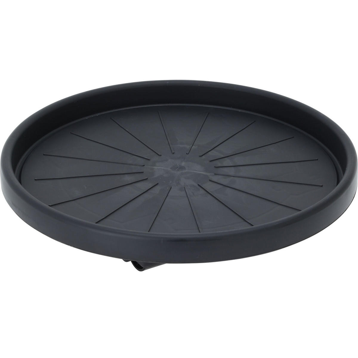 PFLANZENROLLER Ø 35 cm - Schwarz, Kunststoff (35/35/6.3cm)