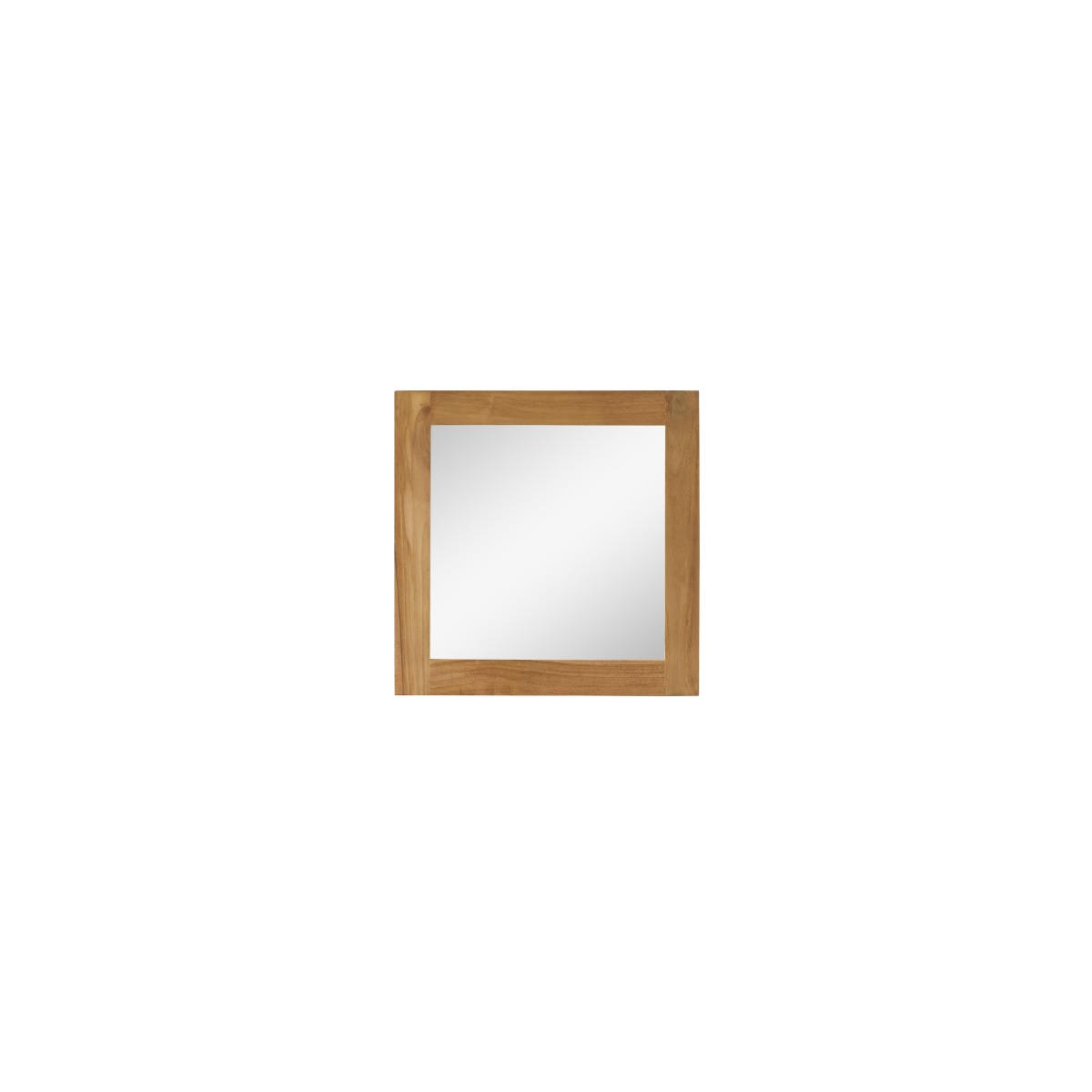 SPIEGEL Jill Natur aus Teak - Naturfarben, Holz (43/43/13cm) - Tikamoon