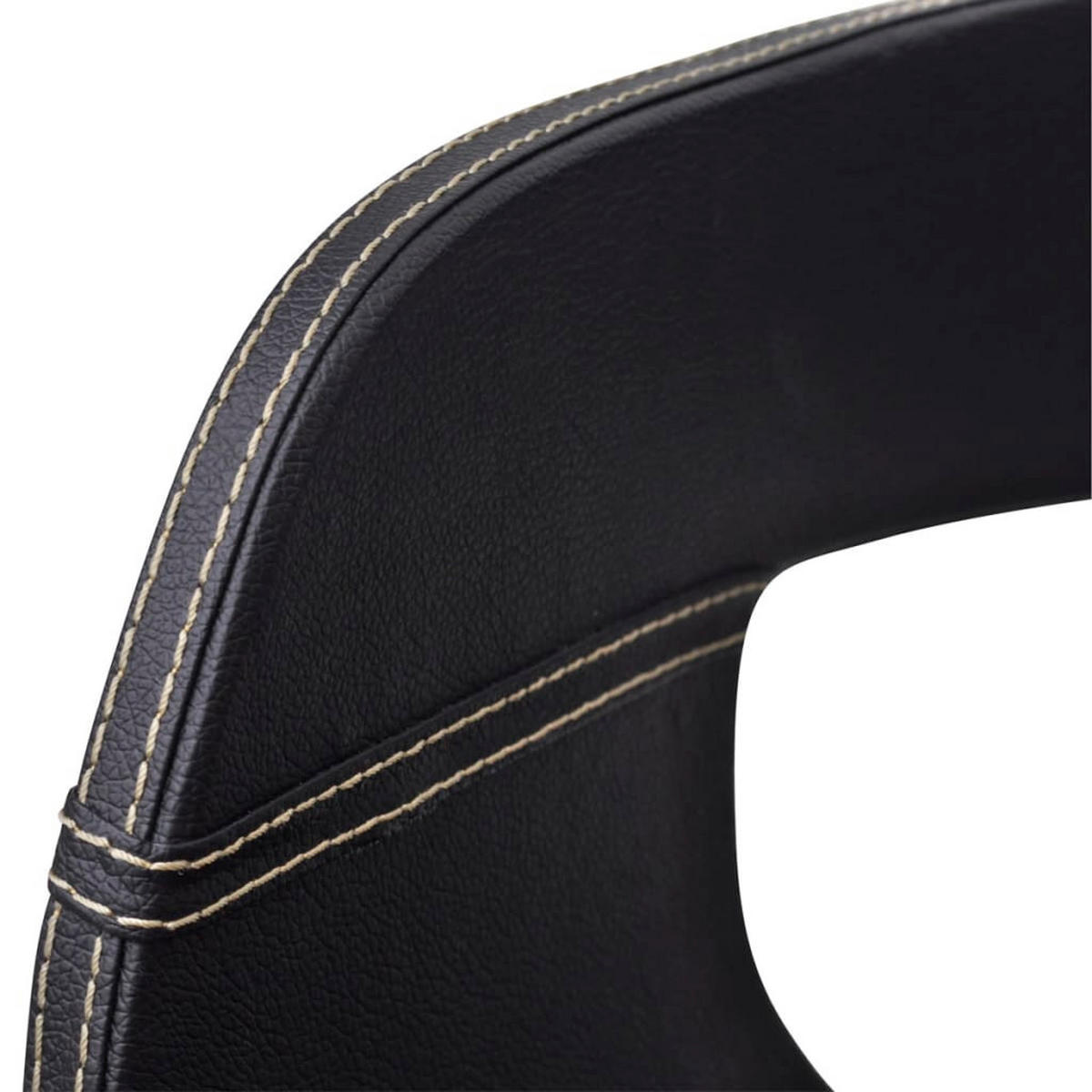 STUHL-SET 2Stk. 49*70*51 - Schwarz, Leder (49/70/51cm) - ZMH