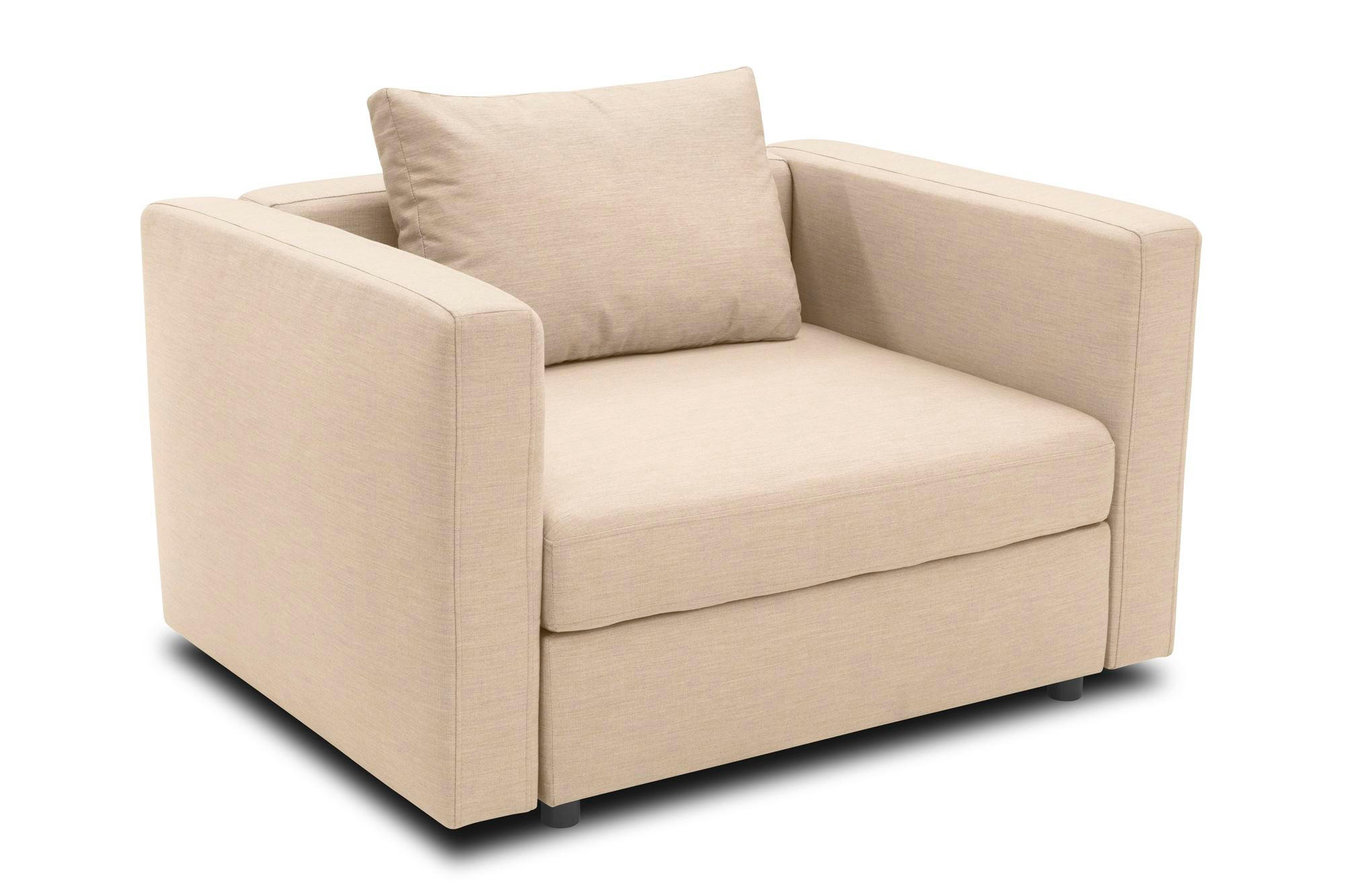GARTENLOUNGE-RELAXSESSEL Bozhana mit Outdoorbezug in beige - Beige, Kunststoff (116/67/96cm) - 58aufmkessel