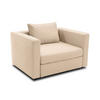 GARTENLOUNGE-RELAXSESSEL Bozhana mit Outdoorbezug in beige - Beige, Kunststoff (116/67/96cm) - 58aufmkessel