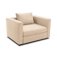 GARTENLOUNGE-RELAXSESSEL Bozhana mit Outdoorbezug in beige - Beige, Kunststoff (116/67/96cm) - 58aufmkessel