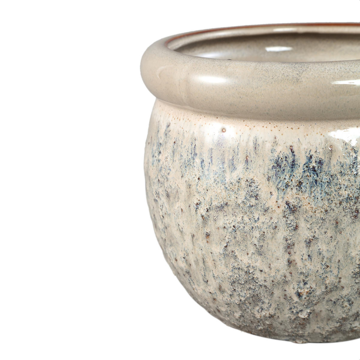 TOPF Jena Beige 19.5/19.5/16cm - Beige, Keramik (16cm) - PTMD Collection