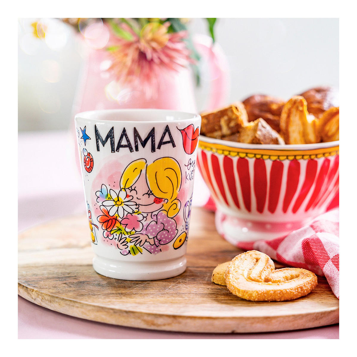 MAZAGRAN-BECHER Mutter in Bunt - 500 ml - Multicolor, Keramik (0.5L) - Blond Amsterdam