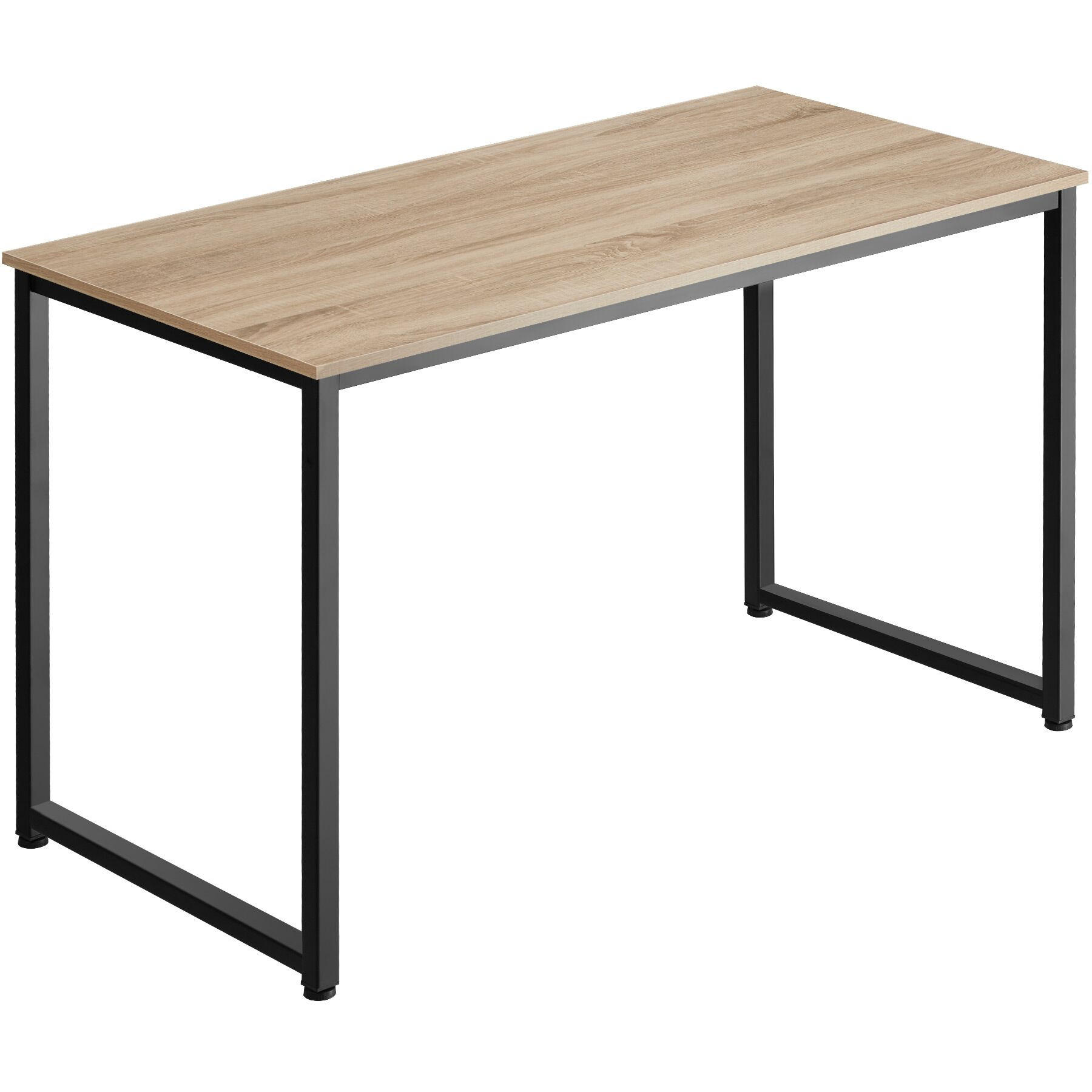 SCHREIBTISCH Flint, Höhe 76, 5 cm, Industrial Holz hell, Eiche Sonoma - Naturfarben, Holzwerkstoff (59/120/76.5cm) - tectake