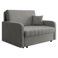 SCHLAFSOFA Viva Silk II - Schwarz/Grau, Holz/Textil (132/85/98cm) - MIRJAN24