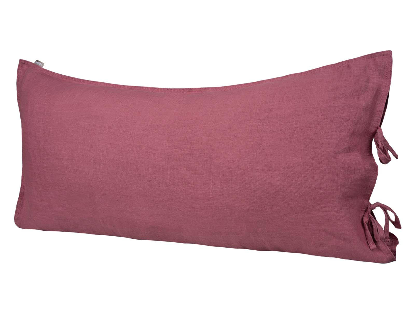 KISSENBEZUG reines Leinen rose-de provence 40/80 cm - Altrosa, Naturmaterialien (40/80cm) - beties Heimtextil