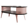 COUCHSITCH Roenni Oval Ember - Messingfarben/Schwarz, Holzwerkstoff/Metall (100/50/44cm) - MIRJAN24