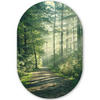 WANDBILD Wald - Weg - Sonne - Bäume - Grün - Natur 80x120 cm - Waldgrün, Kunststoff (80/120cm) - MuchoWow