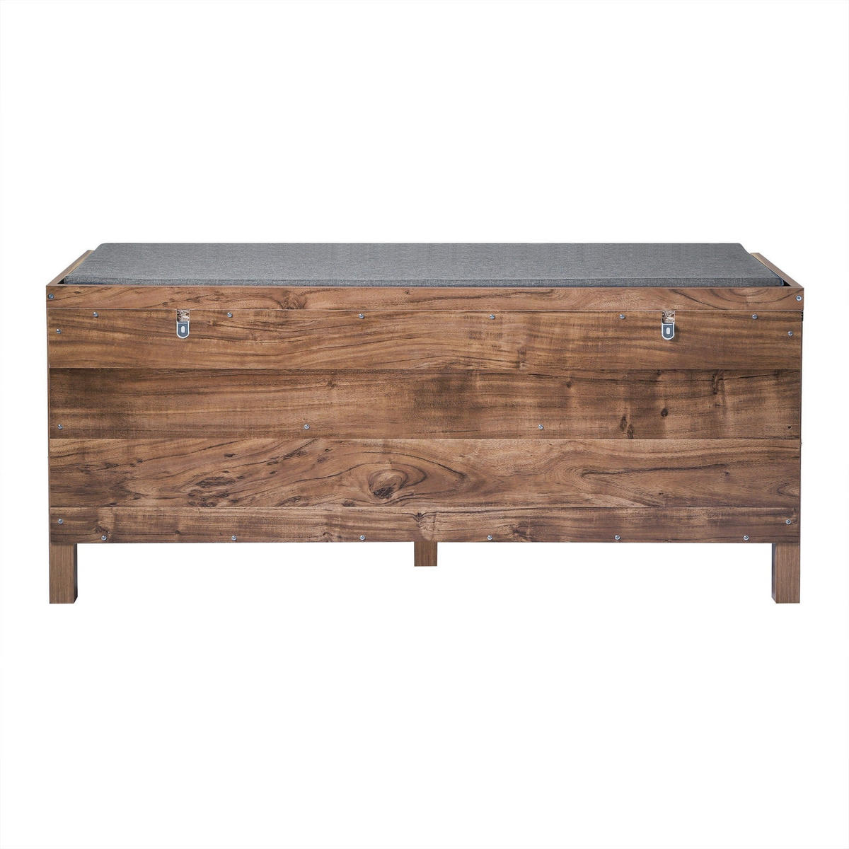 SCHUHBANK mit 2 Schiebetüren 43,5/112/51 cm - Nussbaumfarben, Holzwerkstoff (43.5/51/43cm) - Calicosy