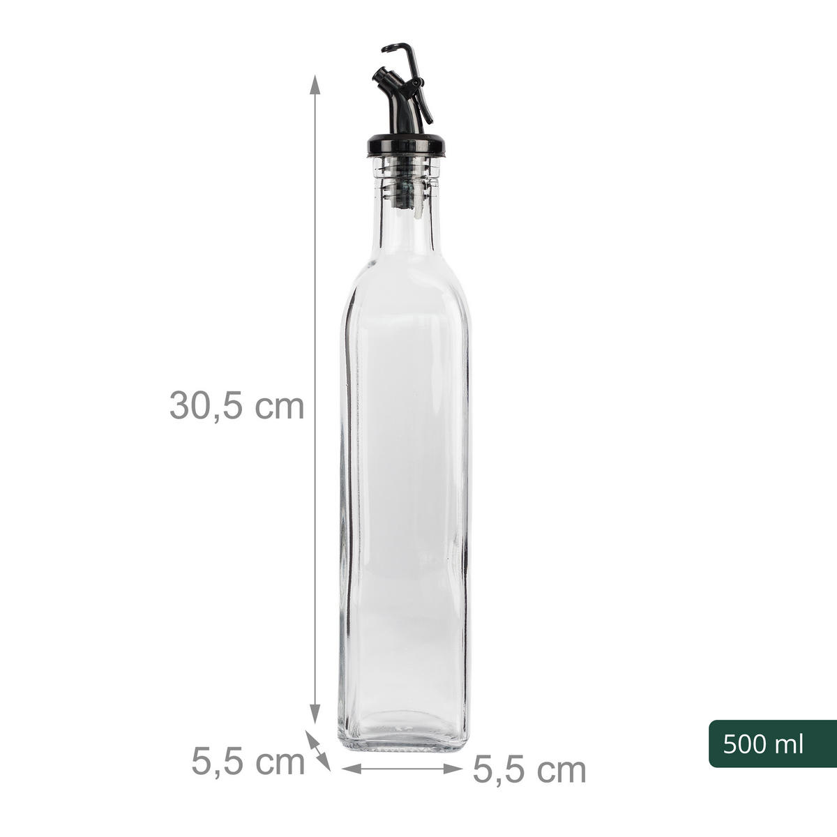 4XLÁHEV - průhledná, dřevo/přírodní materiály (30.5/32/8.5cm) - Relaxdays