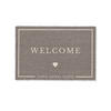 FUSSMATTE Willkommen - Braun 60x40 cm - Taupe, Kunststoff (60/0.4cm) - MuchoWow
