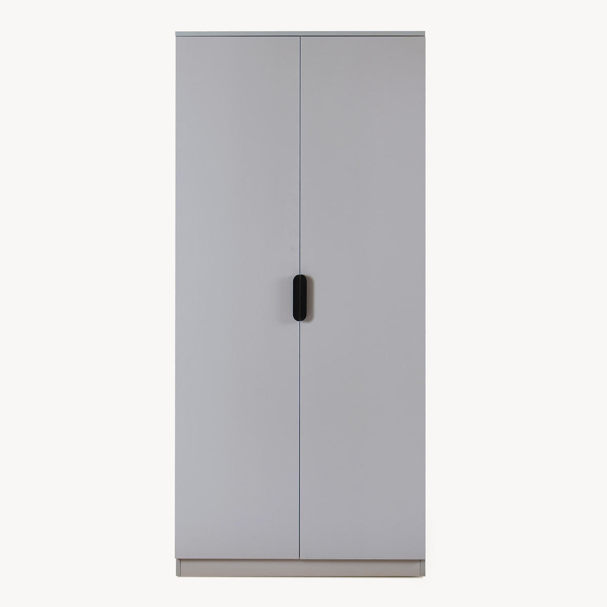 KLEIDERSCHRANK Eiselfing - Grau, Holzwerkstoff (80/176/52cm) - [en.casa]