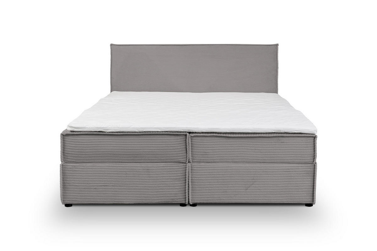 BOXBETT GLORIA mit Bettkästen H2/H3 Matratze 180 x 200 cm - Beige, Holzwerkstoff (180/200cm) - VENASI MÖBEL