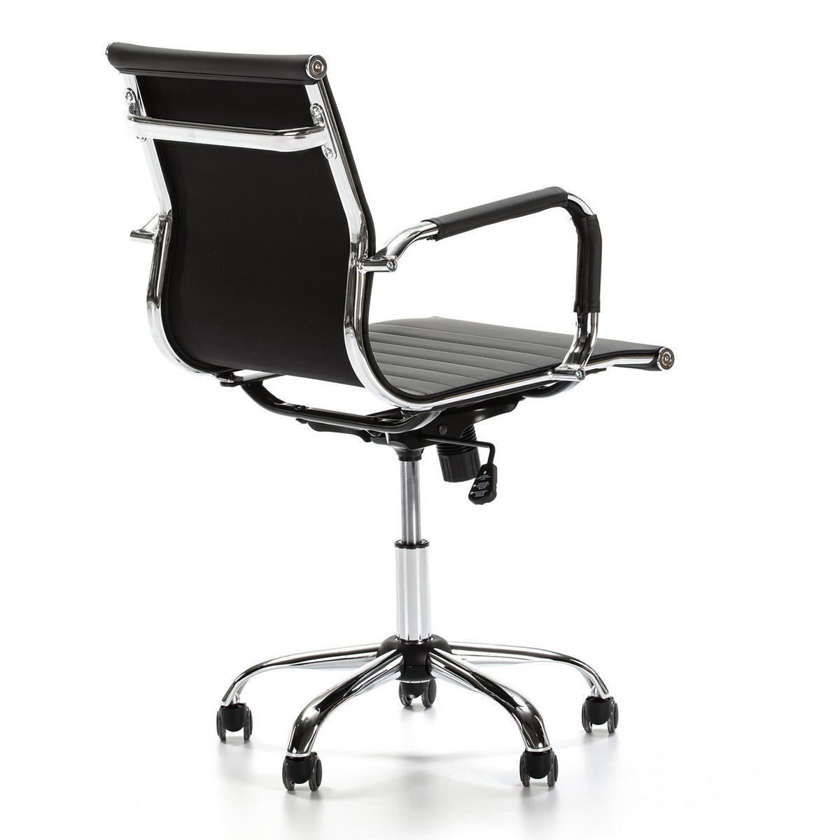 SCAUN ROTATIV Croma cu funcție de pat, negru - negru, blană (62/91/54cm) - VS Venta-stock