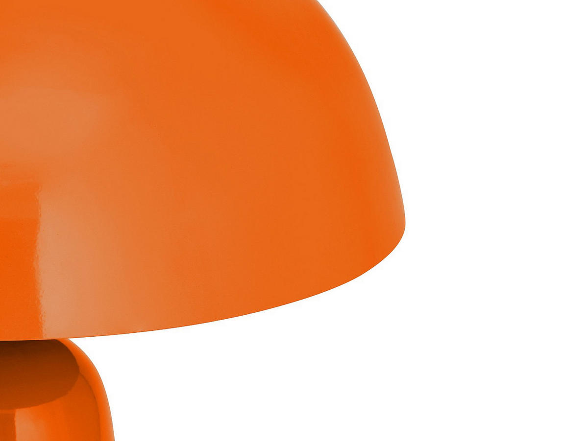 TISCHLAMPE - 39 x 39 - metall - orange Larkin - Orange, Metall (39/39/52cm) - Vente-Unique