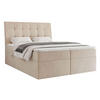 BOXBETT 160x200 cm mit Topper - Beige, Textil (160/200cm) - Idohome