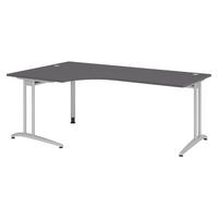 SCHREIBTISCH Serie-B 120/200/72 cm in Graphitfarben - Graphitfarben, Holzwerkstoff (120/200/72cm) - bümö