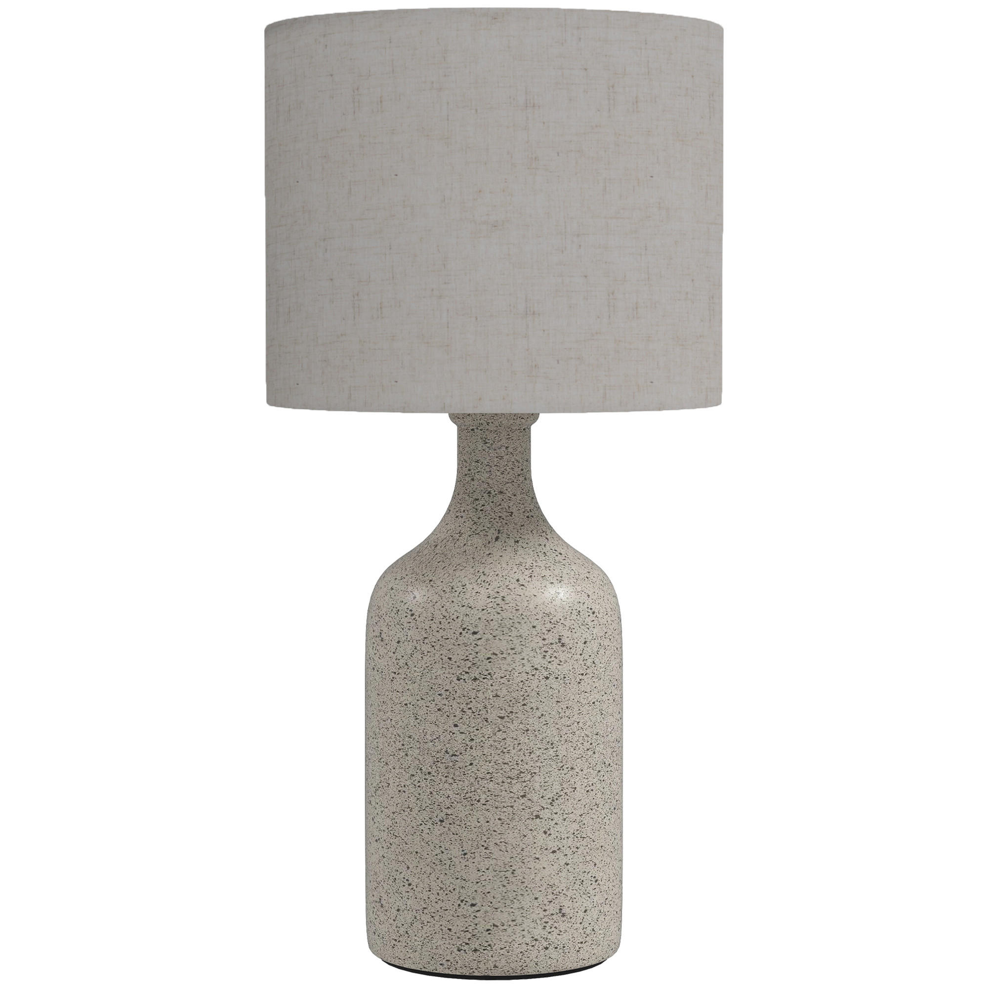 STOLNÍ lampa z keramiky, lněné vlákno, béžová - béžová, keramika (22/22/45cm) - HOMCOM