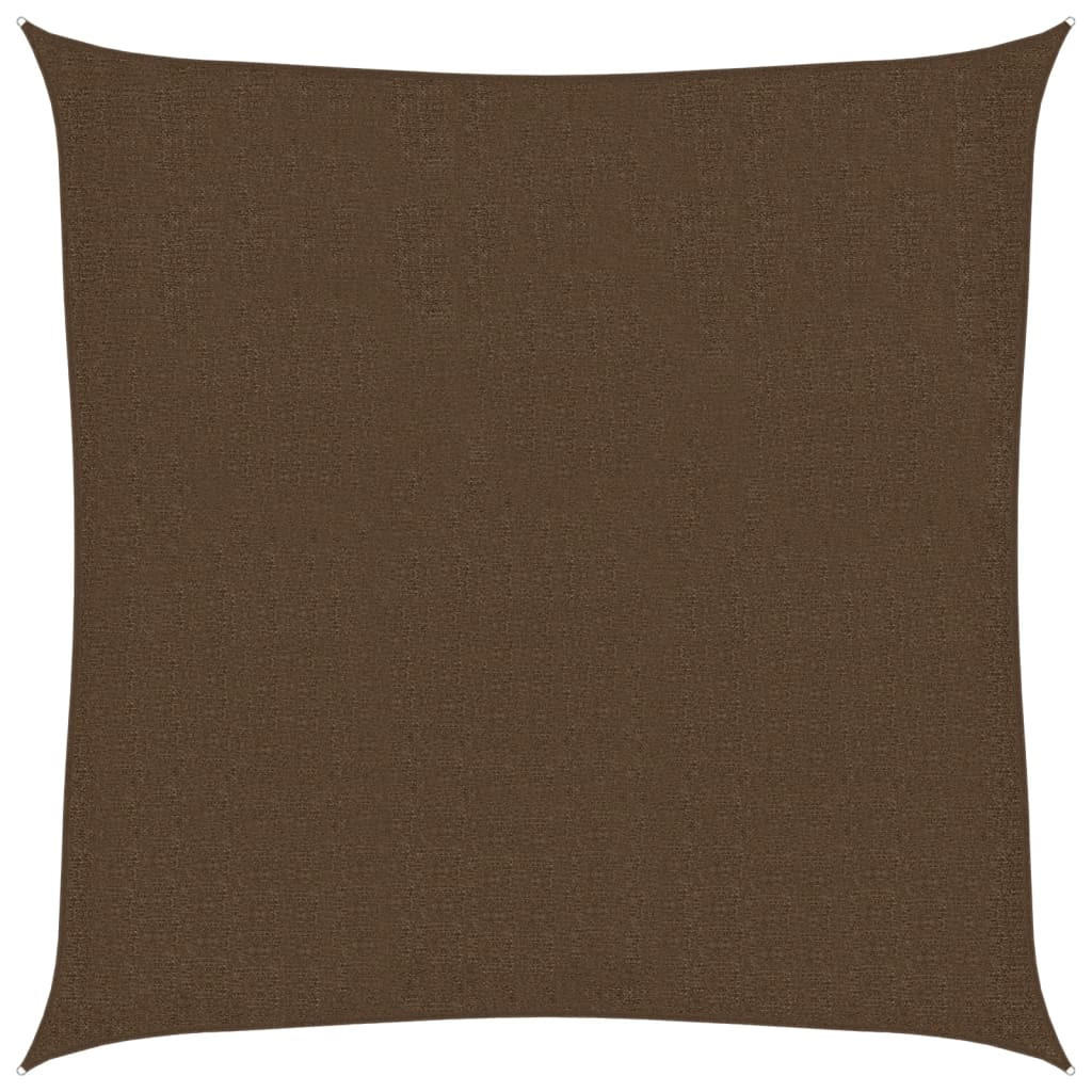 SONNENSEGEL 160 g/m² Braun 2,5x2,5 m HDPE - Braun, Textil (250/250cm) - furnicato