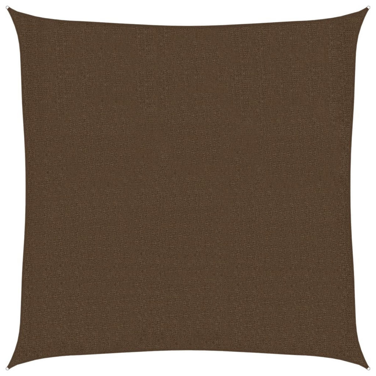 SONNENSEGEL 160 g/m² Braun 2,5x2,5 m HDPE - Braun, Textil (250/250cm) - furnicato