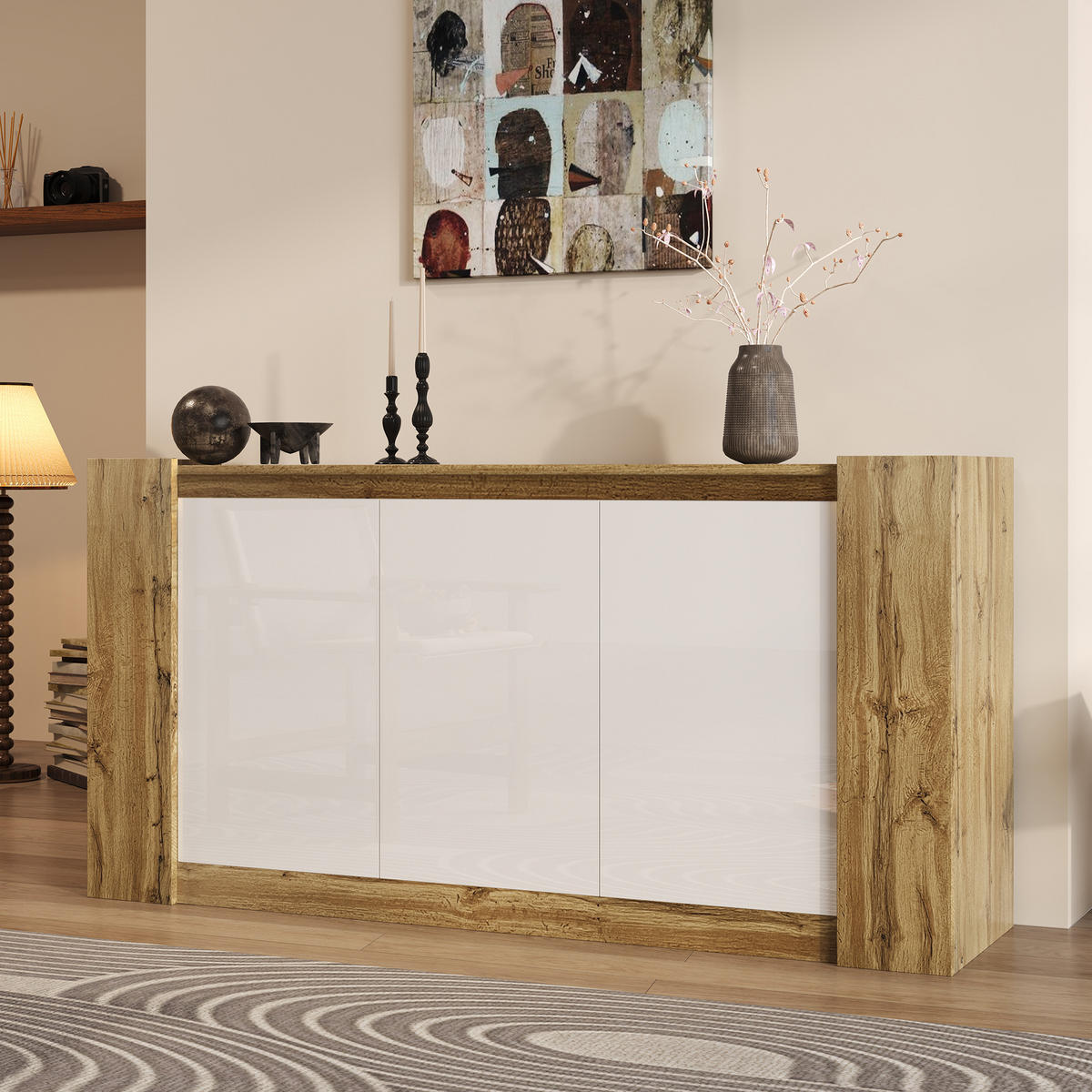 SIDEBOARD Holzoptik 150/40/70 cm - Hellbraun, Holzwerkstoff (40/70.5/150cm) - Urban Meuble