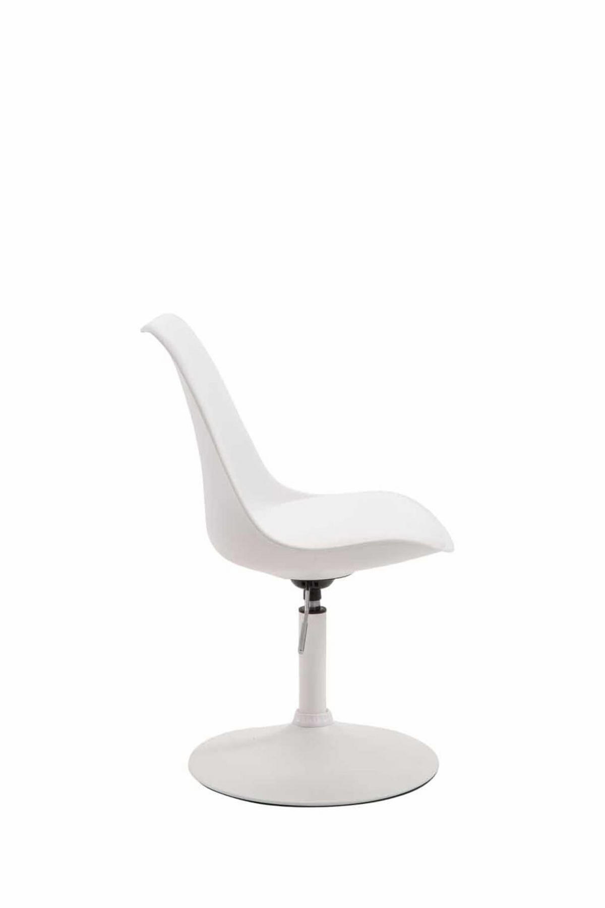 DREHSTUHL 4er Set Kunststoff weiß - Weiß, Kunststoff/Metall (48/76/57cm) - CLP