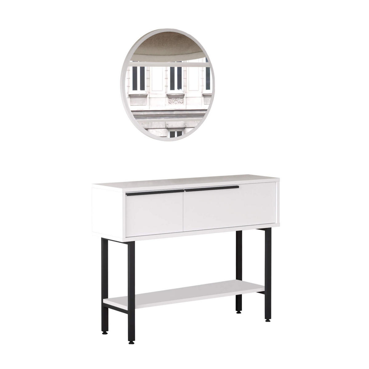 KONSOLENTISCH 100/29,5/76 cm - Weiß, Holz (29.5/76/100cm) - Mobili Rebecca