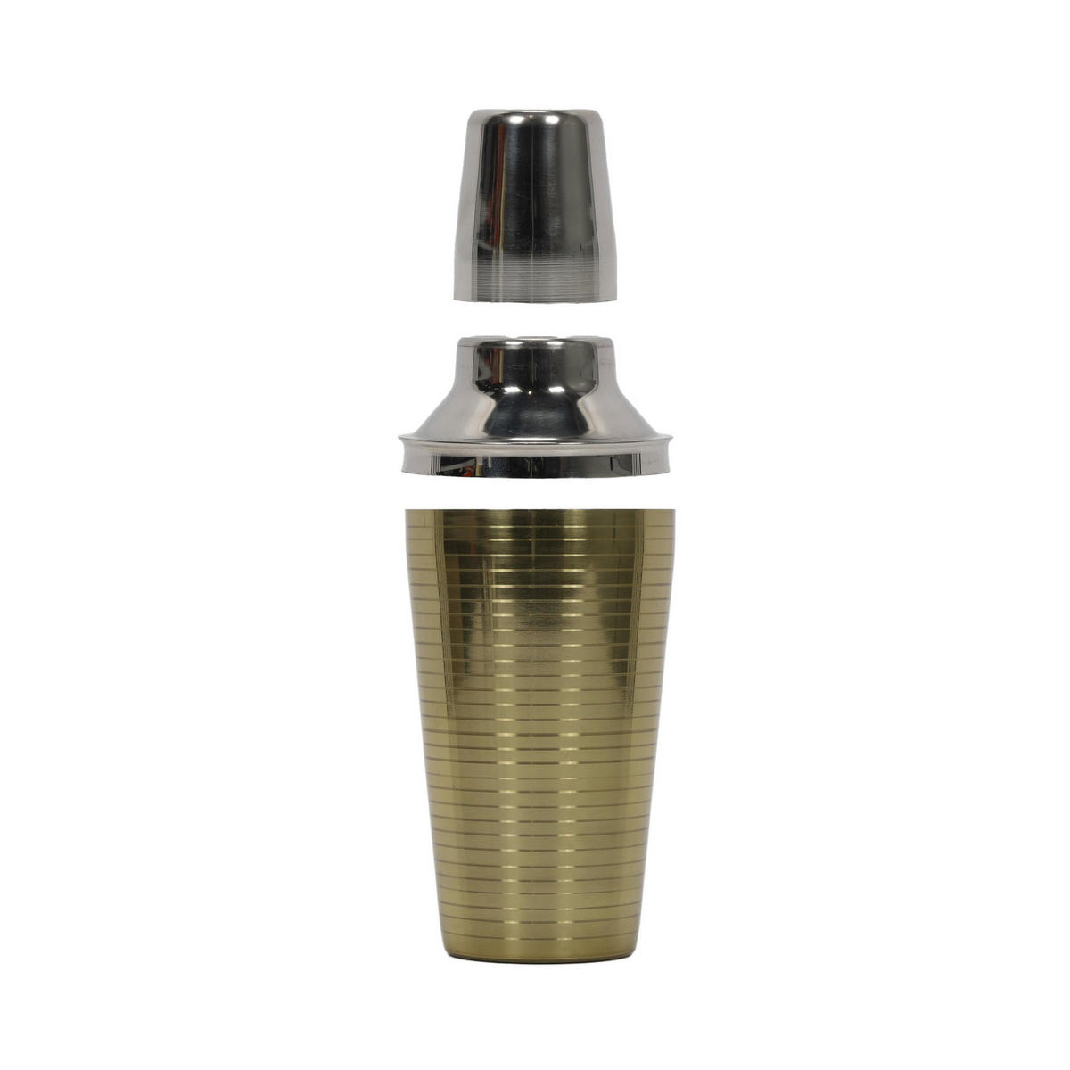 COCKTAIL-SHAKER aus Edelstahl 500 ml 8,5/8,5/22 cm - Goldfarben, Metall (8.5/22/8.5cm) - Excellent Houseware