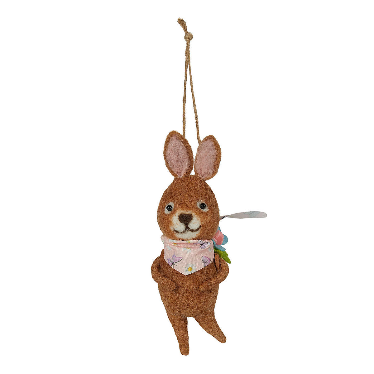 ANHÄNGER FUNKY FRIENDS Häschen Rucksack - Braun, Textil (5/15/7cm) - Butlers