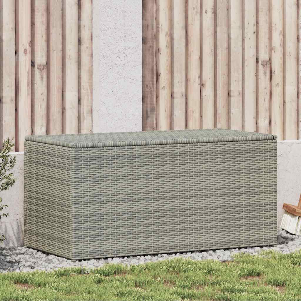 GARTENBOX Poly Rattan 100x50x50 cm Grau - Grau, Kunststoff (100/50/50cm) - furnicato