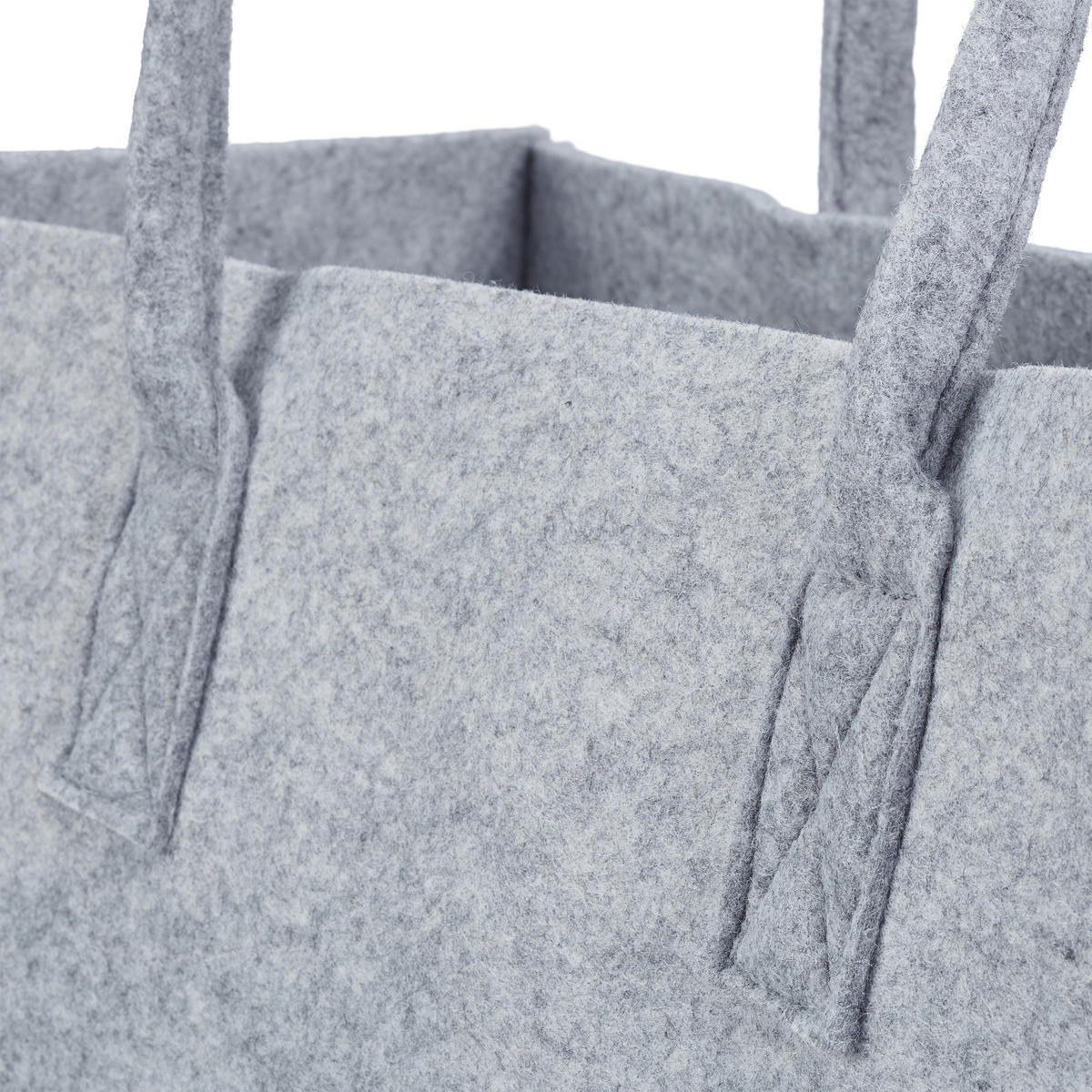 KAMINHOLZTASCHE - Grau, Textil (25/25/50cm) - Relaxdays