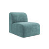 SOFAELEMENT Chenille Stoff Blau - Blaugrau/Schwarz, Holzwerkstoff/Kunststoff (70/75/94cm) - Makamii