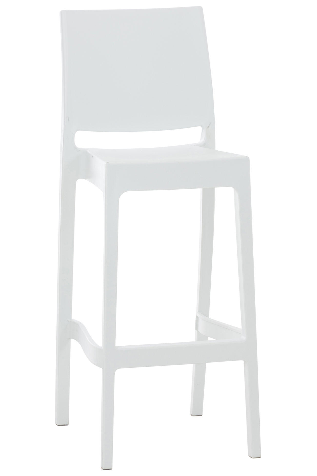 Deluke Barhocker Weiß 45x105x51 cm