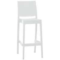 BARHOCKER MIAMI Weiß Kunststoff - Weiß, Kunststoff (45/105/51cm) - DELUKE