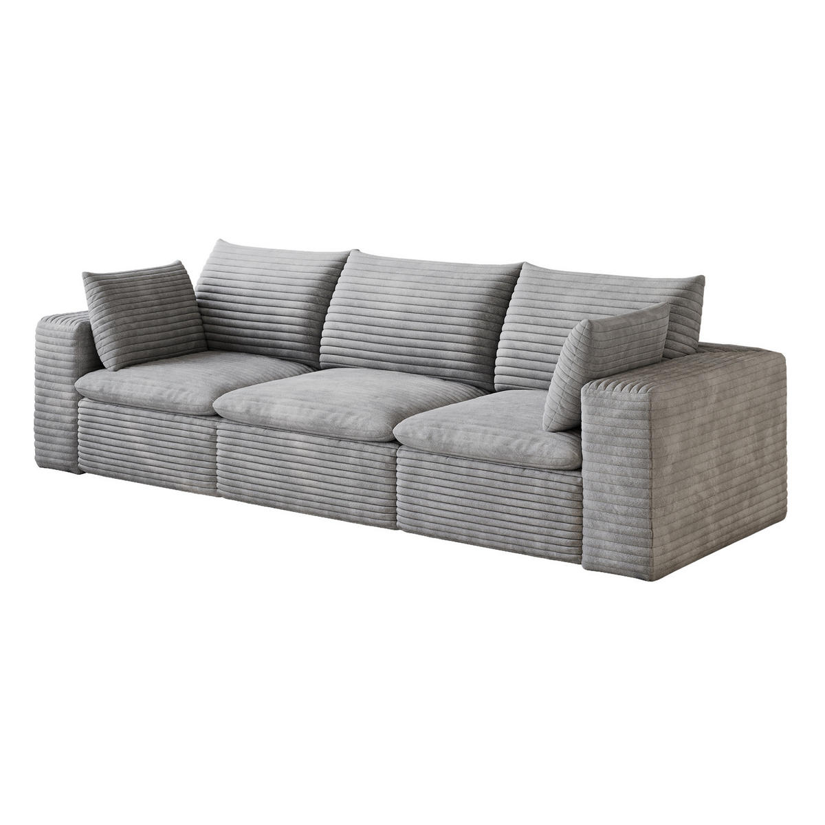SOFA modular Grau - Grau, Kunststoff (90/60/260cm) - Meubliv