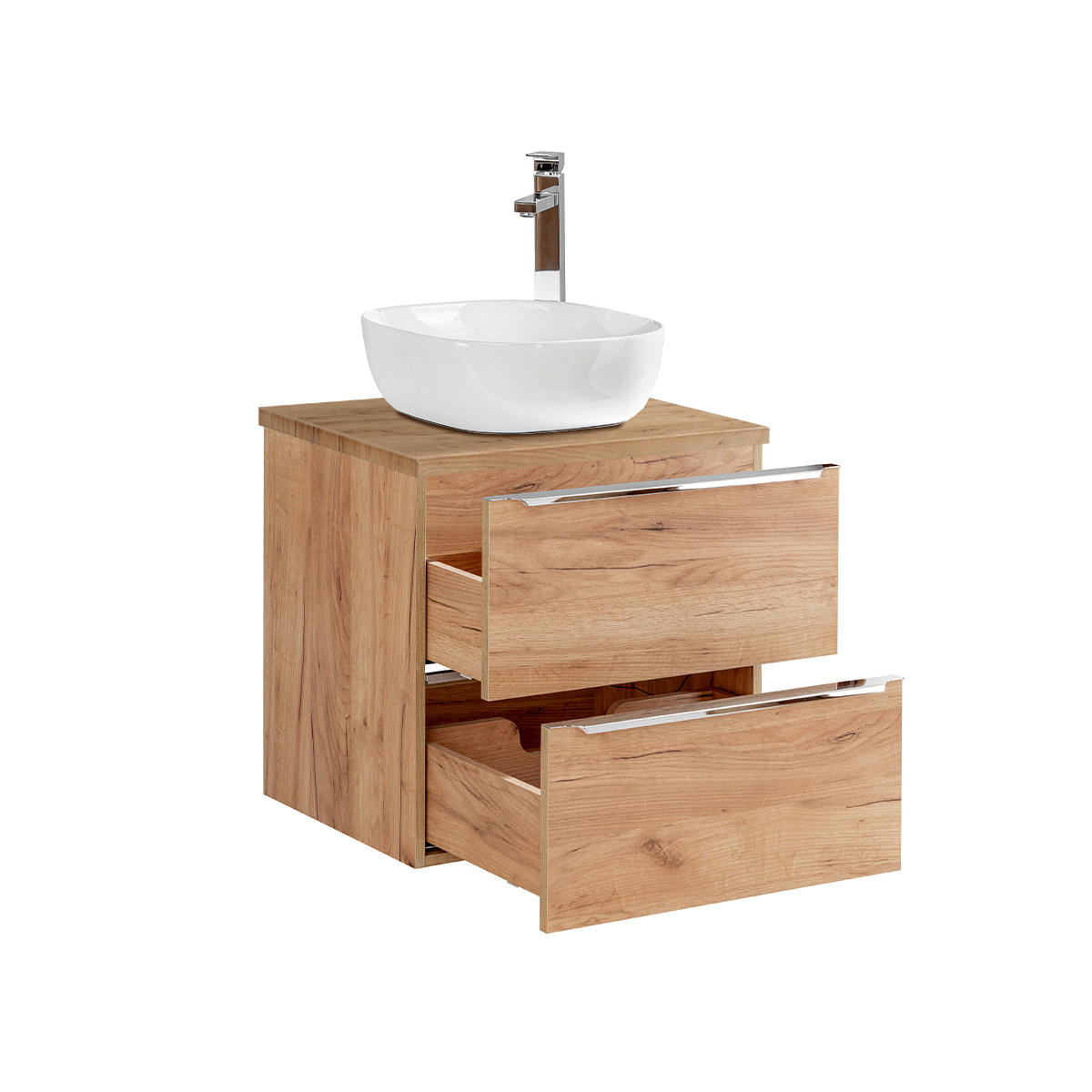 WASCHTISCH 60.4cm April Holz - Braun, Holzwerkstoff (60.4/59/46cm) - Petits-meubles